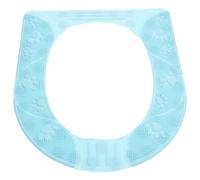 EPIGEIST Cuscino Copriwater in Silicone Antiscivolo Lavabile Imbottitura Termica per Wc Casa e Viaggio e Portatile per Tutte le Stagioni Tappetino Wc Rimovibile per Bagno e Spazi Pubblici