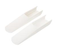 EPIGEIST Estensori Gambe Seggiolone in Plastica Resistente, Copripiedi Antiscivolo Protezione Pavimento, Accessori Sicurezza per Sedie da Pranzo, Facile Fissaggio, Set 1 Paio Bianco