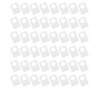 EPIGEIST Etichette Autoadesive Trasparenti con Foro Rotondo per Esposizione al Dettaglio, 200 Pezzi di Linguette Adesive in Plastica per Appendere Gioielli e Piccoli Oggetti su