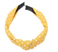 EPIGEIST Fascia Per Donna Tessuto Giallo Pois Stile Elegante e Delicato Accessorio Non Scivoloso Per Occasioni Quotidiane e Feste Confezione Casual Random