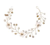 EPIGEIST Fascia Sposa Vite Di Fiori Con Perle Finte Accessorio Elegante Per Matrimonio Compleanni e Occasioni Formali Per Sposi e Damigelle