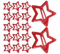 EPIGEIST Fermagli Lauree Metallo Stella e Chioma 20 in a Forma per di Pezzi Resistenti Rosso Clip Piccole per Compleanni Adulti e Donne