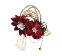 EPIGEIST Fermaglio per Capelli Floreale Stile Cinese con Nappine Accessorio Vintage Leggero per Donna Decorazione Elegante per Matrimoni Hanfu e Kimono