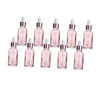 EPIGEIST Flaconi Contagocce Piccoli da 30 Ml Set da 30 Pezzi in Vetro Rosa Pesca per Oli Essenziali Contenitori da Viaggio Riutilizzabili per Fragranze e Lozioni Dosaggio Preciso