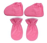 EPIGEIST Guanti di Paraffina e Copripiedi in Cera 2 Pezzi, Protezione per Mani e Piedi in Flanella e Poliestere, Trattamento Spa Termico per Cura e Idratazione Domestica e Professionale