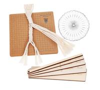 EPIGEIST Kit Macramè Completo con in Sughero Pins Righello e Manuale per Progetti Annodatura con per Posizionamento Preciso e Superficie Liscia per Confortevoli