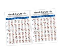 EPIGEIST Mandolin Chord Chart in Carta Rame Ultraresistente Guida Pratica per Principianti e Insegnanti Diagramma Esercizi Leggero e Portatile per Apprendimento Veloce