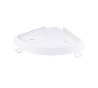 EPIGEIST Mensola Angolare da Parete per Bagno e Cucina con Doppia Ventosa Portasciugamani Regolabile Supporto Compatto Bianco Installazione Senza Foratura Capacità Fino