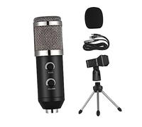 EPIGEIST Microfono Condensatore USB per Trasmissione e Webcast con Regolazione Angolo e Inserto in Schiuma Montaggio su Supporto Standard Nero