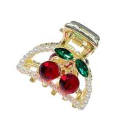 EPIGEIST Mollette per Capelli con Perle e Ciliegie Fermagli Eleganti da Donna in Lega Leggera Clip Artiglio Piccole per Ragazze Accessori Capelli per Trucco e Acconciature Quotidiane