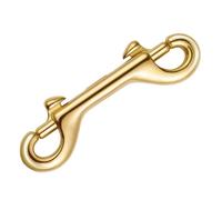 EPIGEIST Moschettone Doppio in Ottone Resistente per Guinzaglio Cani Clip Girevole per Progetti DIY Gancio Metallo Durevole per Lunghina e Guinzaglio Retriever