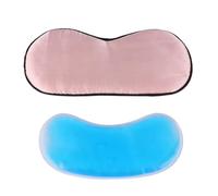 EPIGEIST occhiali maschera per gli occhi di seta Maschera per il sonno per gli uomini maschere per gli occhi per l'oscuramento del sonno maschera per dormire in seta gel rosa