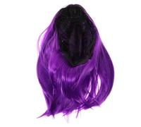 EPIGEIST Parrucca Bob Da Donna Sintetica Sfumata Viola, Parrucca Cosplay Corta Dritta, Elastica e Traspirante, Riutilizzabile Per Feste Halloween e Uso Quotidiano