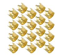 EPIGEIST Perline Dorate per Chioma Dreadlock in Metallo, 100 Pezzi Anelli Apribili per Trecce, Fermagli per Chioma Dorati per Donna, Accessori Moda per Feste e Matrimoni