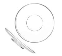 EPIGEIST Piatti da Antipasto in Vetro Trasparente Rotondi 2 Pezzi 12 CM, per Buffet e Merende all'Aperto, Portatili e Resistenti Riutilizzabile