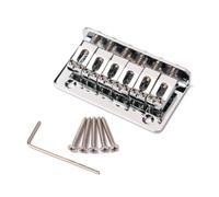 EPIGEIST Ponte a Sella in Metallo Cromato 73 Mm Per Chitarra a 6 Corde Piastra Di Deformazione, Accessorio Per Ukulele, Montaggio Facile Per Sostituzione Strumenti Musicali