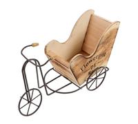 EPIGEIST Portavaso in Ferro Battuto Vintage Supporto per Piante da Bicicletta Decorazione da Giardino per Balcone, Patio e Casa Doppio Supporto per Fioriere in Metallo