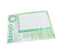 EPIGEIST Poster Accordi Banjo per Principianti Grafico Portatile Diteggiatura Banjo per Apprendimento e Pratica Strumento Educativo Facile da Usare da Fissare Muro o Leggio