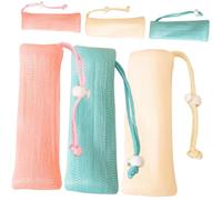 EPIGEIST Sacchetti Salvasapone a Rete per Doccia 6 Pezzi Multistrato Coulisse, Sacchetti Schiumogeni Esfolianti per Saponette Morbidi ed Elastici, Accessori Bagno per Pulizia Viso e Corpo