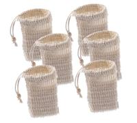 EPIGEIST Sacchetti Salvasapone in Rete Di Fibra Di Ramia 6 Pezzi 9x14 Cm Portatili Schiumogeni Per Sapone Fatto in Casa Accessori Per Bagno e Cura Della Pelle Per Tutta La Famiglia