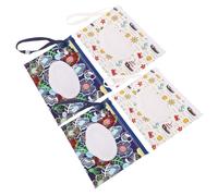 EPIGEIST Sacchetto Porta Salviette Umidificate Riutilizzabile per Ragazzo Ragazza, Custodia Portatile Cerniera Ermetica in Eva, Set 4 Pezzi per Viaggio, Asilo Nido e Cambio Pannolino