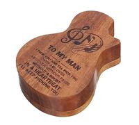 EPIGEIST Scatola Legno per Plettri Chitarra Porta Plettro Pratico Facile da Trasportare per Chitarra Ukulele e Basso Ottima Idee
