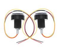 EPIGEIST Set 2pezzi Frecce Manubrio LED per Motociclette Funzione Versatile, Impermeabili, in Plastico Nero, Indicatori Direzione Moto Sicuri e Resistenti