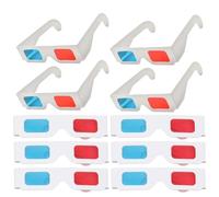 EPIGEIST Set da 10 Occhiali 3d di Carta Rossi e Blu per Film a Casa Visione 3d Anaglifica per Cinema e Giochi per Feste e Intrattenimento Familiare