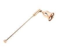 EPIGEIST Spegnicandele in Metallo Dorato con Manico Lungo 16,5 Cm, Set 2 Pezzi per Candele a Campana, Spegni-stoppino Portatile per Uso Domestico e Serate a Lume di Candela