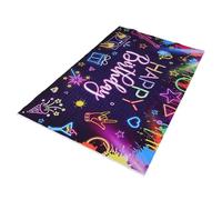 EPIGEIST Striscione Compleanno Neon Decorazione Festa Graffiti Riutilizzabile per Photo Booth e Party Notturni