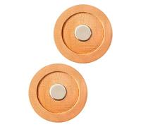 EPIGEIST Supporto Magnetico Adesivo da Parete per Telecomando Tv, Organizer Porta Telecomando senza Fori in Legno, Set 2 Pezzi per Soggiorno, Soluzione Salvaspazio e Rimozione senza