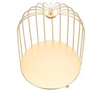 EPIGEIST Supporto per Torta Gabbia Uccelli Dorata, Porta Cosmetici Multifunzione Delicato, Accessorio per Dessert e Organizzatore da Scrivania Elegante per Casa e Ufficio