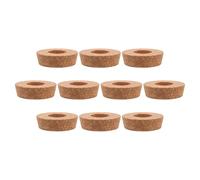 EPIGEIST Tappi di Sughero per Vasi con Foro Centrale 6,5 Cm, Set 10 Pezzi per Fioriere in Vetro, Coperchi Riutilizzabili per Coltivazione e Propagazione Piante