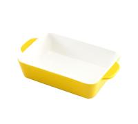 EPIGEIST Teglia da Forno Rettangolare in Gialla per Utensili da Cucina Resistenti alle Temperature Pirofila Media Facile da Pulire per Cottura Salutare