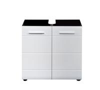 Epikasa Mobile Sotto Lavabo Line, Truciolare Melaminico, Bianco, 60x57x31 cm