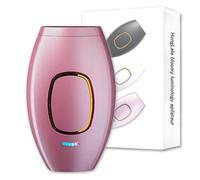 Epilatore a luce pulsata per uomo e donna, colore rosa, per una depilazione delicata ed efficace su viso e corpo