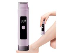 Epilatore Bikini da donna, tosaerba precisione viso corpo zone s, trimmer con 2 teste portatile impermeabile, uso asciutto e sotto l'acqua per viso zona bikini e