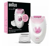 Braun Silk-épil 3 Epilatore Elettrico Donna , Epilatore Con Cavo Per Epilazione, Pelle Liscia Per Settimane, 3-031, Rosa