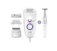 EPILATORE BRAUN Silk-épil 5-825 Power, Elettrico, Bianco, Viola