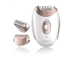 Epilatore CECOTEC SkinCare DepilAction & Go, Funzionamento a umido, 2, Autonomia di 100 min, Adattatore di alimentazione / batteria, Bronzo, Bianco