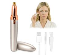 Epilatore elettrico da donna, penna per sopracciglia elettrica, compatta, portatile e sicura per la pelle, tono alleato per sopracciglia perfette in un batter d'occhio