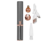 Epilatore Elettrico per Sopracciglia, Tagliacapelli per il Viso per Donne Rasoio Portatile Indolore con Luce LED per Labbra Tocco Finale per il Naso Epilatore Impeccabile (BLACK)