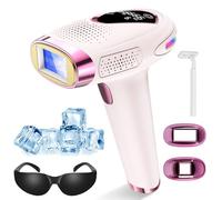 Epilatore Luce Pulsata, 6.8cm² Grande Calibro Epilatore Laser con Ghiaccio Funzione, 3 In 1 Funzione HR/SC/RA, 9 Livelli di Energia, Luce Pulsata 999,999, IPL Laser per Donna,Uomo,Viso,Bikini,Corpo