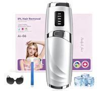 Epilatore Luce Pulsata, 999.999 Flash 3 Livelli per Casa, Argento | Epilatore Laser con SHR/AUTO per Ascelle, Gambe, Bikini, Viso. Adatto a Donne e Uomini. Depilazione efficace, Argento