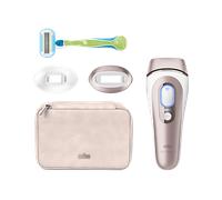 Braun Epilatore Luce Pulsata Smart Skin I·Expert, Epilazione A Casa Tua, Custodia, Rasoio Donna Venus, 2 Testine, PL7147
