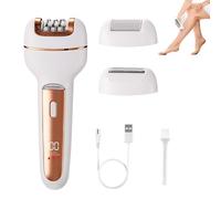 Epilatore senza fili per viso e corpo da donna, motore infrangibile e dispositivo di depilazione indolore, impermeabile, per una pelle liscia, cura tedesca di grado spa (oro)