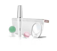 EPILATORE VISO BRAUN FaceSpa 853V, 10 pinzette, Elettrico, Bianco, Argento