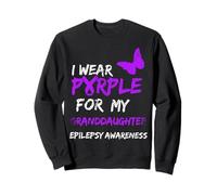 Epilepsy I Wear Purple for My Granddaughter Ribbon Felpa