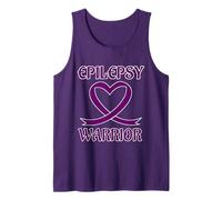 Epilepsy Warrior Purple Heart Ribbon Awareness Canotta