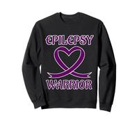 Epilepsy Warrior Purple Heart Ribbon Awareness Felpa